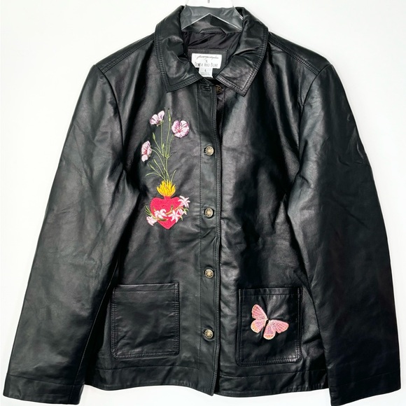 Free People Juliet Leather Jacket Size Large - Picture 9 of 10